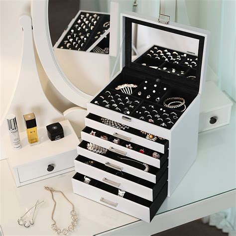 white metal jewellery box|storage box for jewellery.